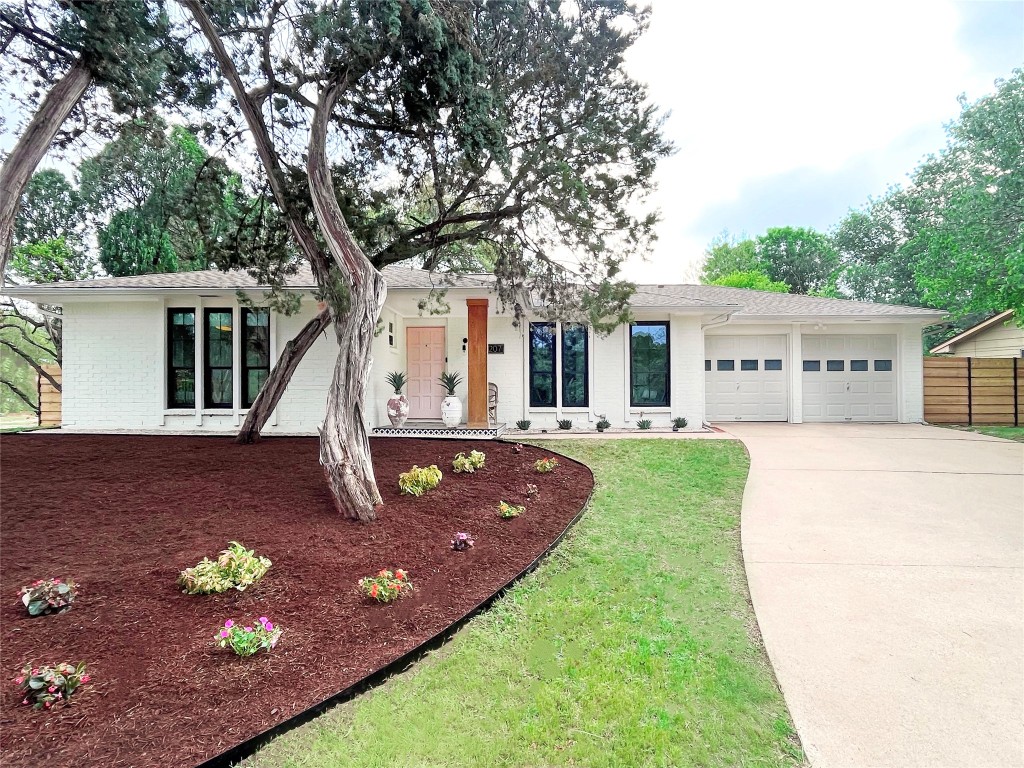 front view of house with a yard