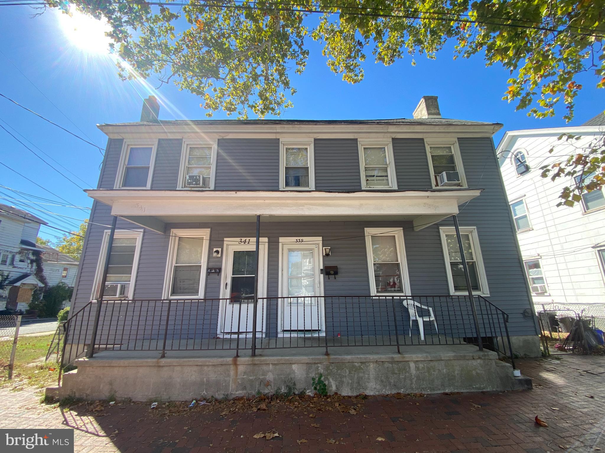 a front view of a house with balcony