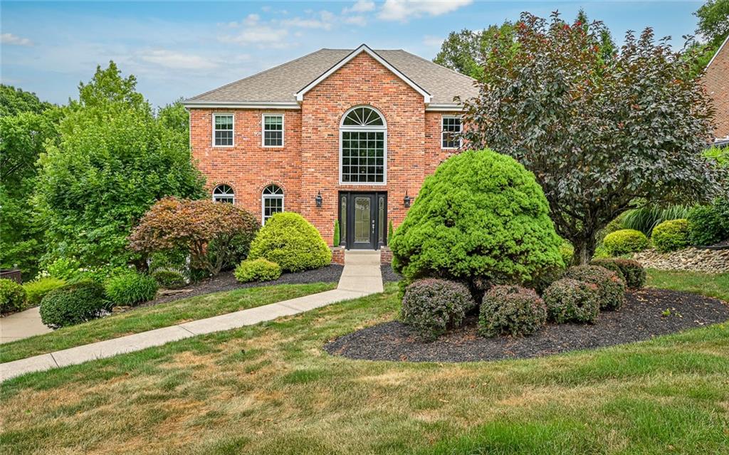 a view of a yard in front of house