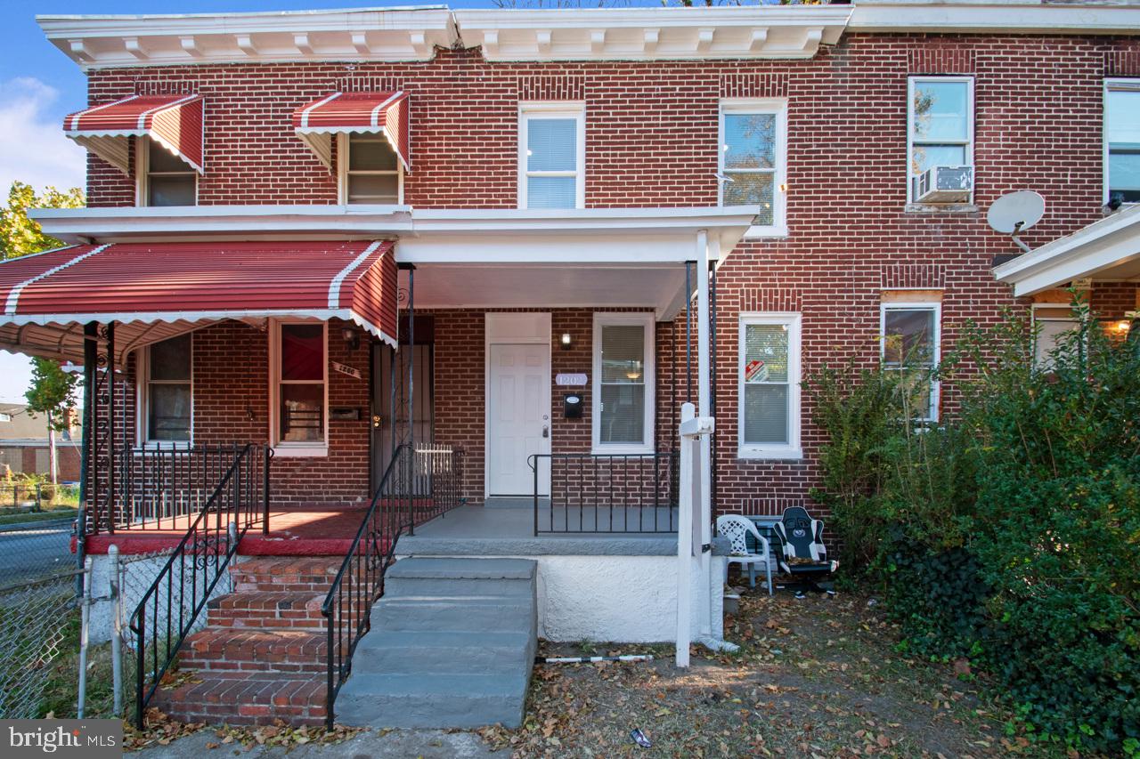 a front view of a house