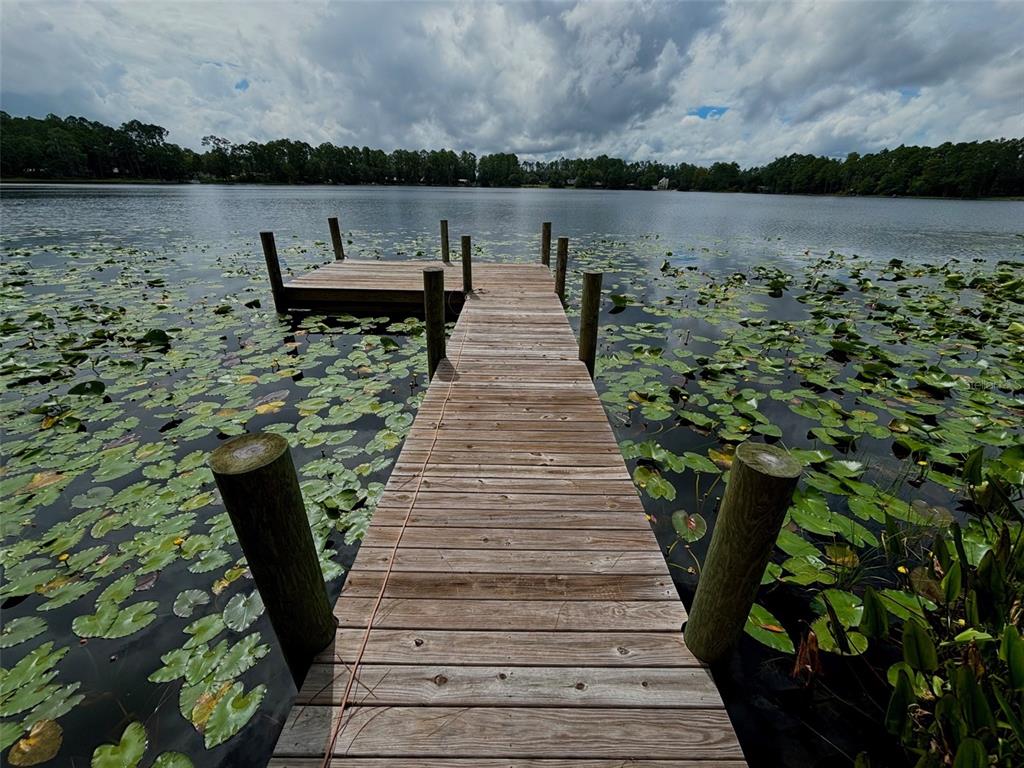 a view of lake with outdoor space