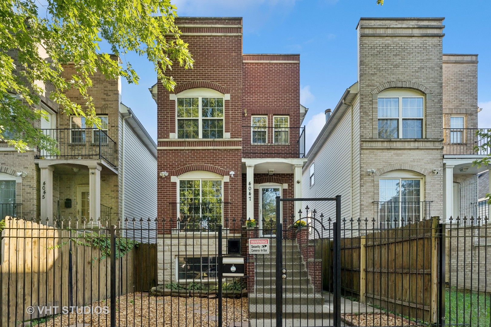 a front view of a house with glass windows