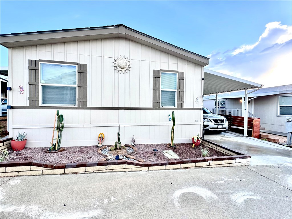 a front view of a house with garage