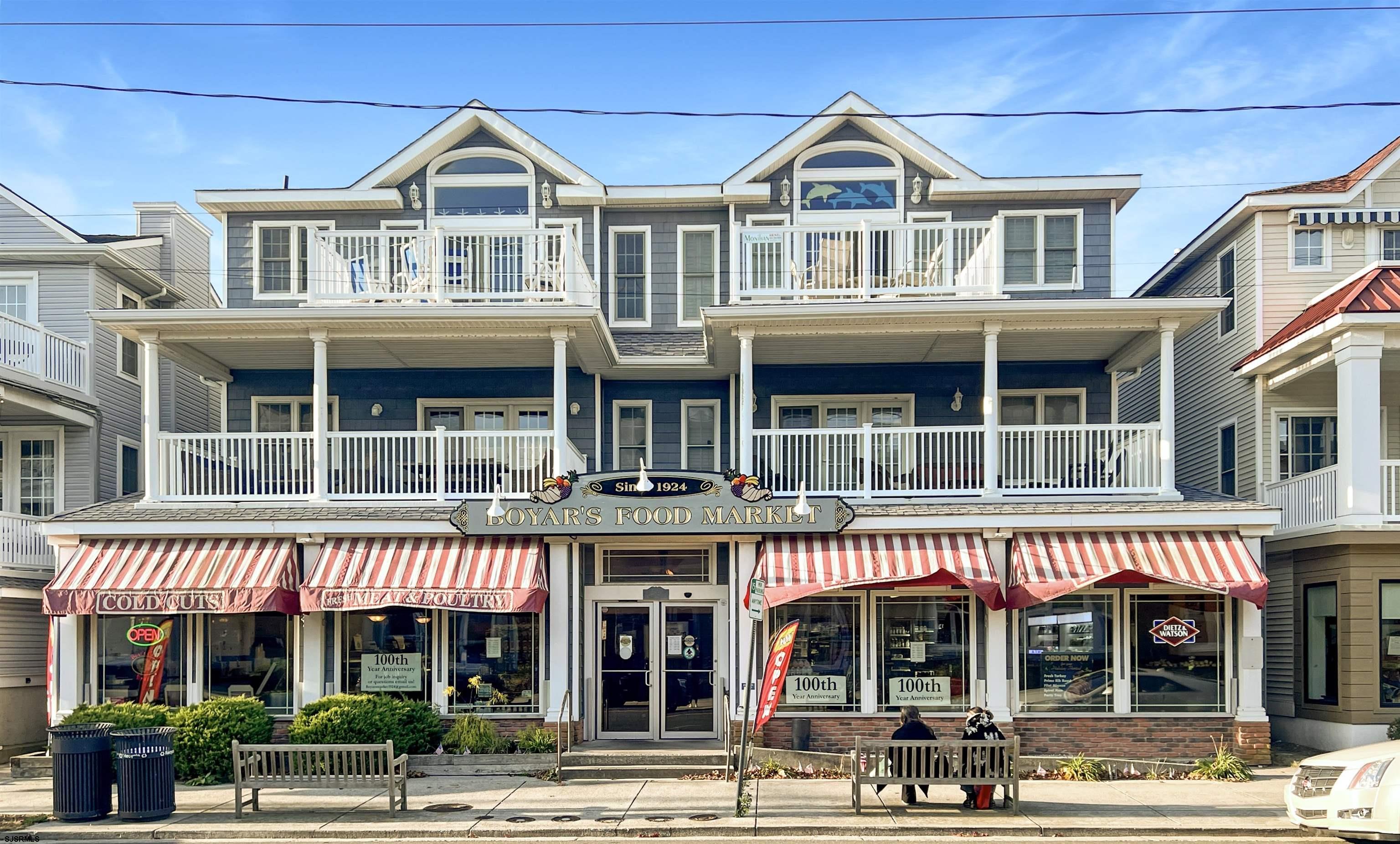 a front view of multi story residential apartment building