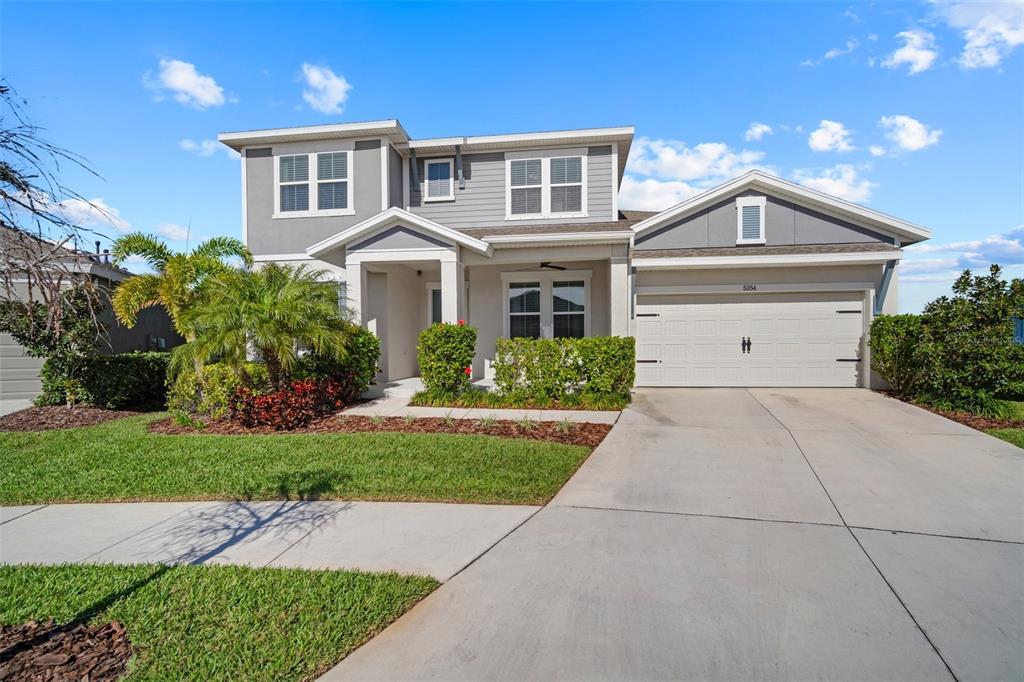 David Weekley Cecily Floorplan with 3 car tandem garage.