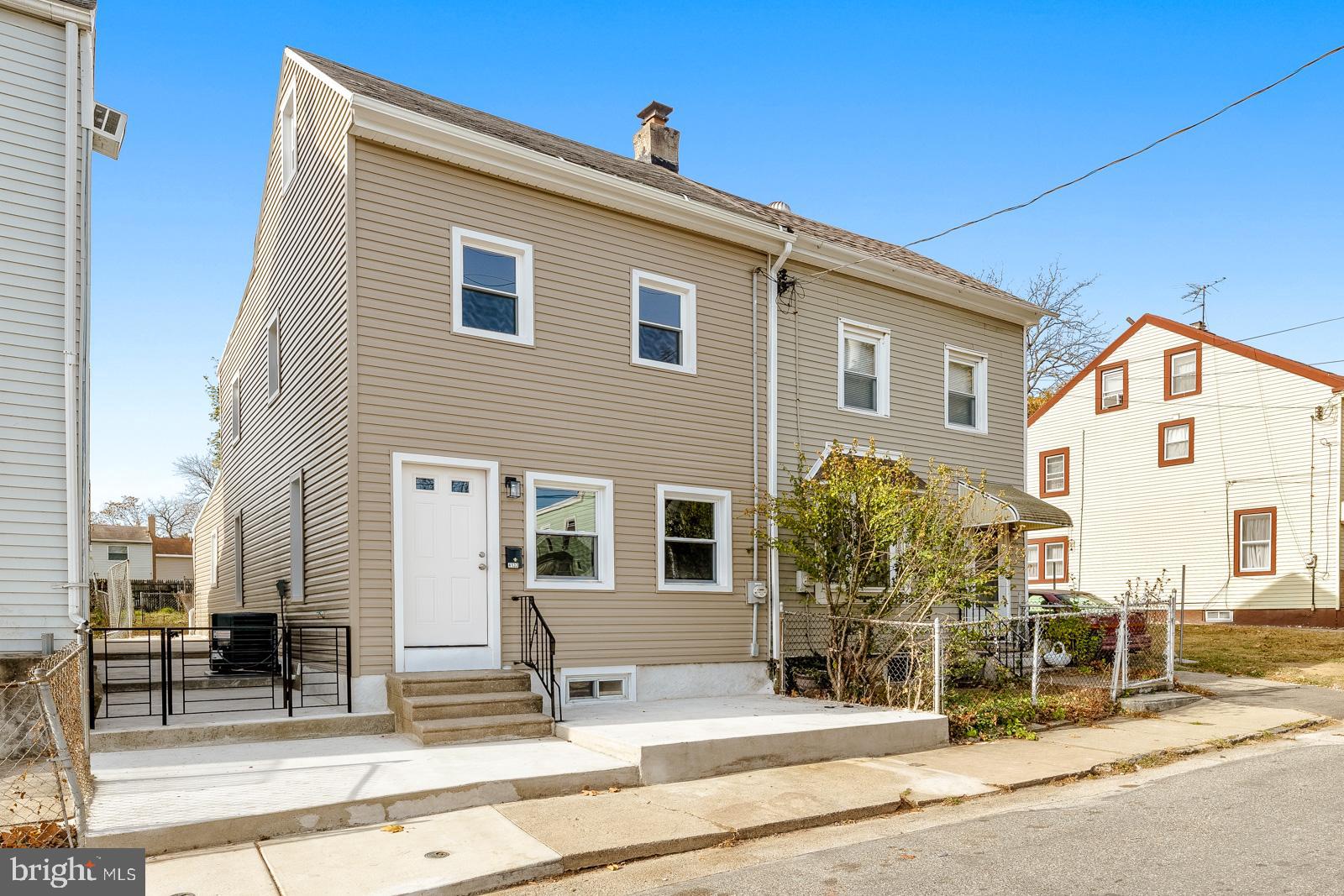 a view of a house with a patio