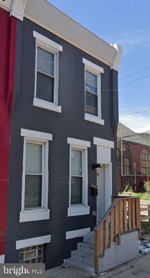 a view of front door of house