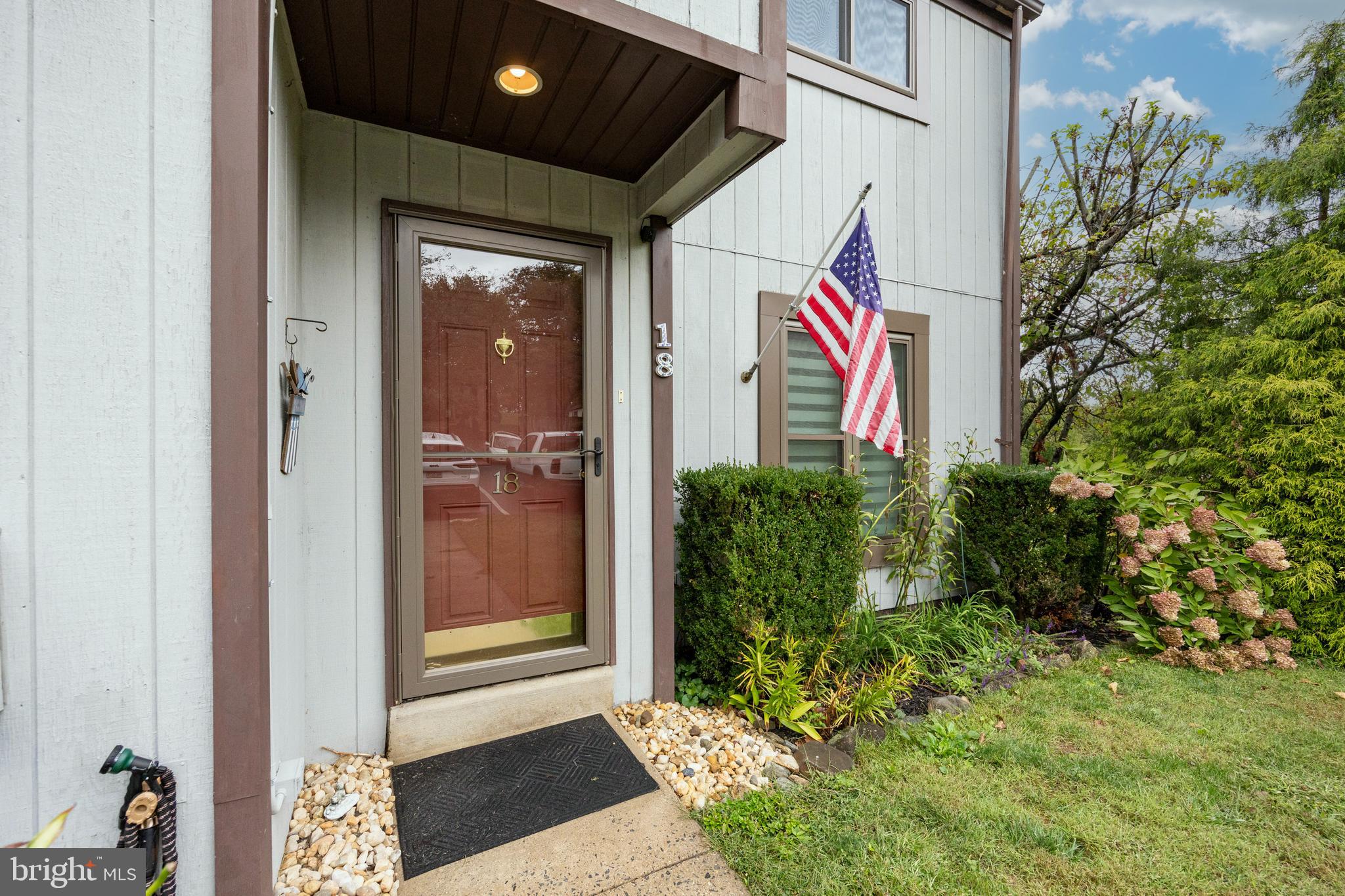 a view of front door