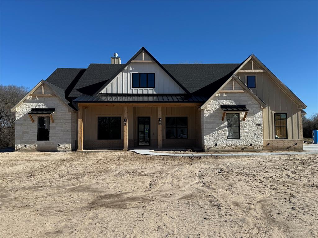 a front view of a house