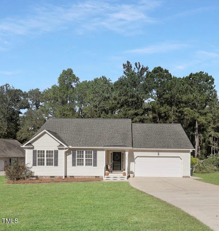 front view of house with a yard