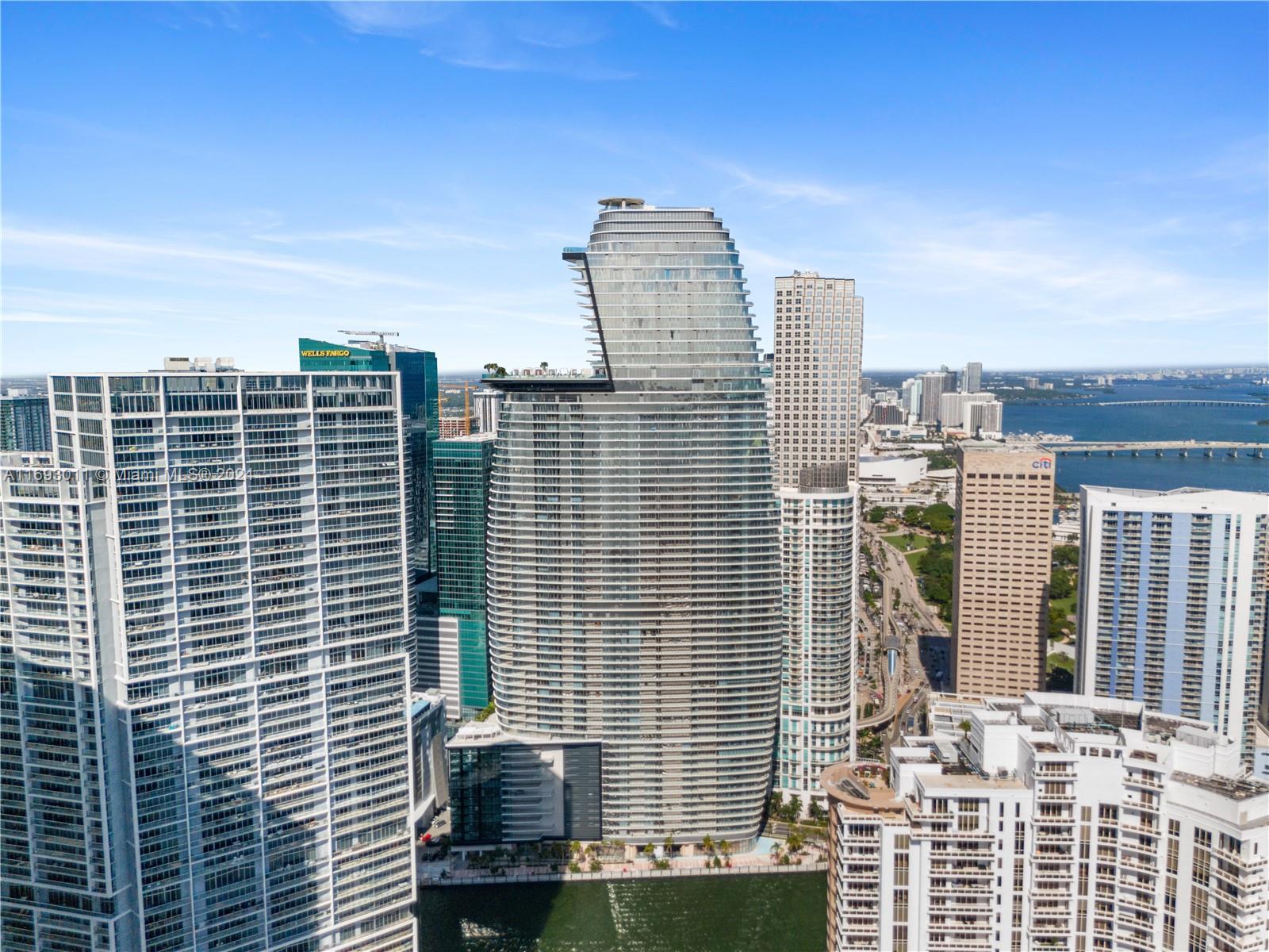 a view of a city with tall buildings