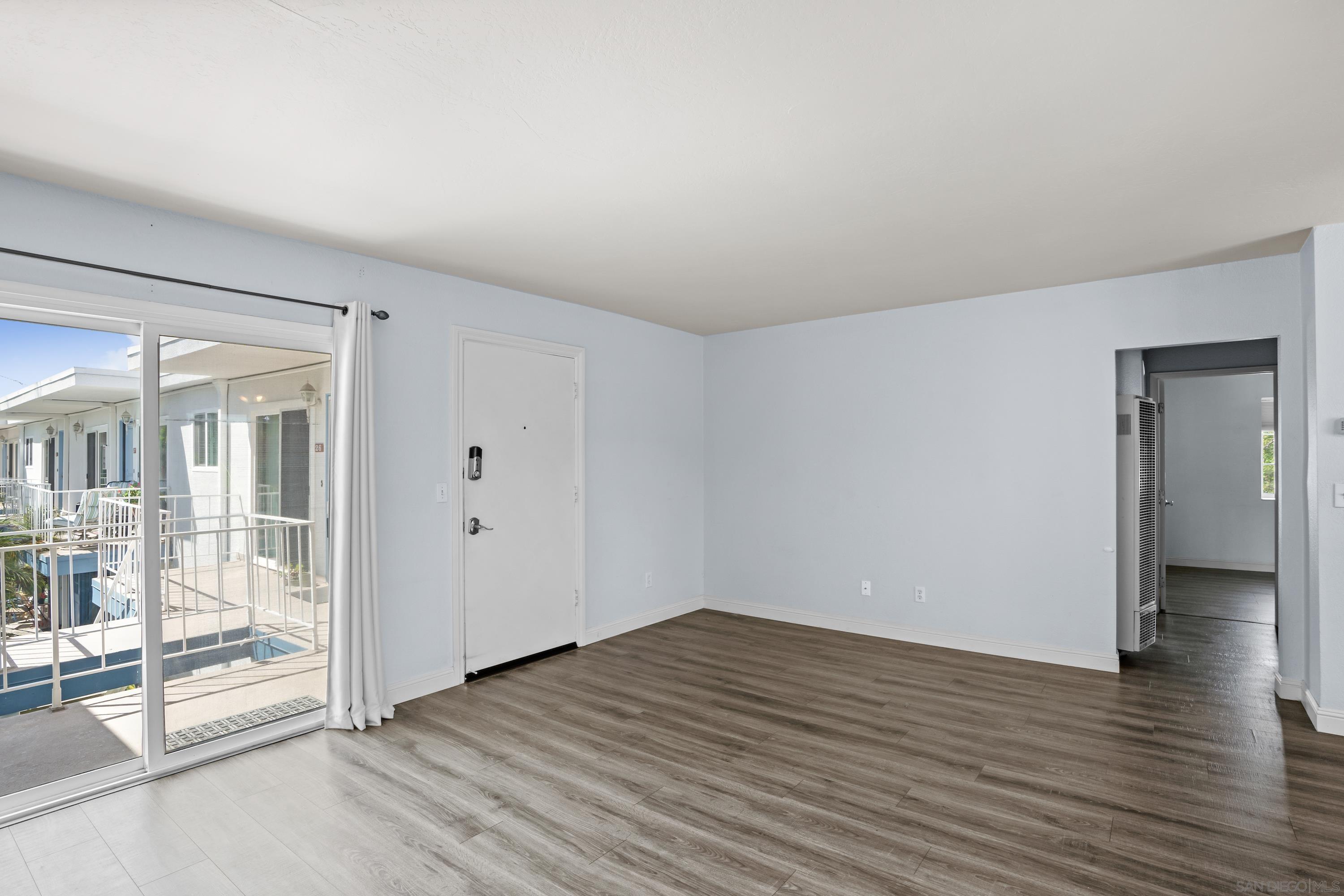 wooden floor in an empty room