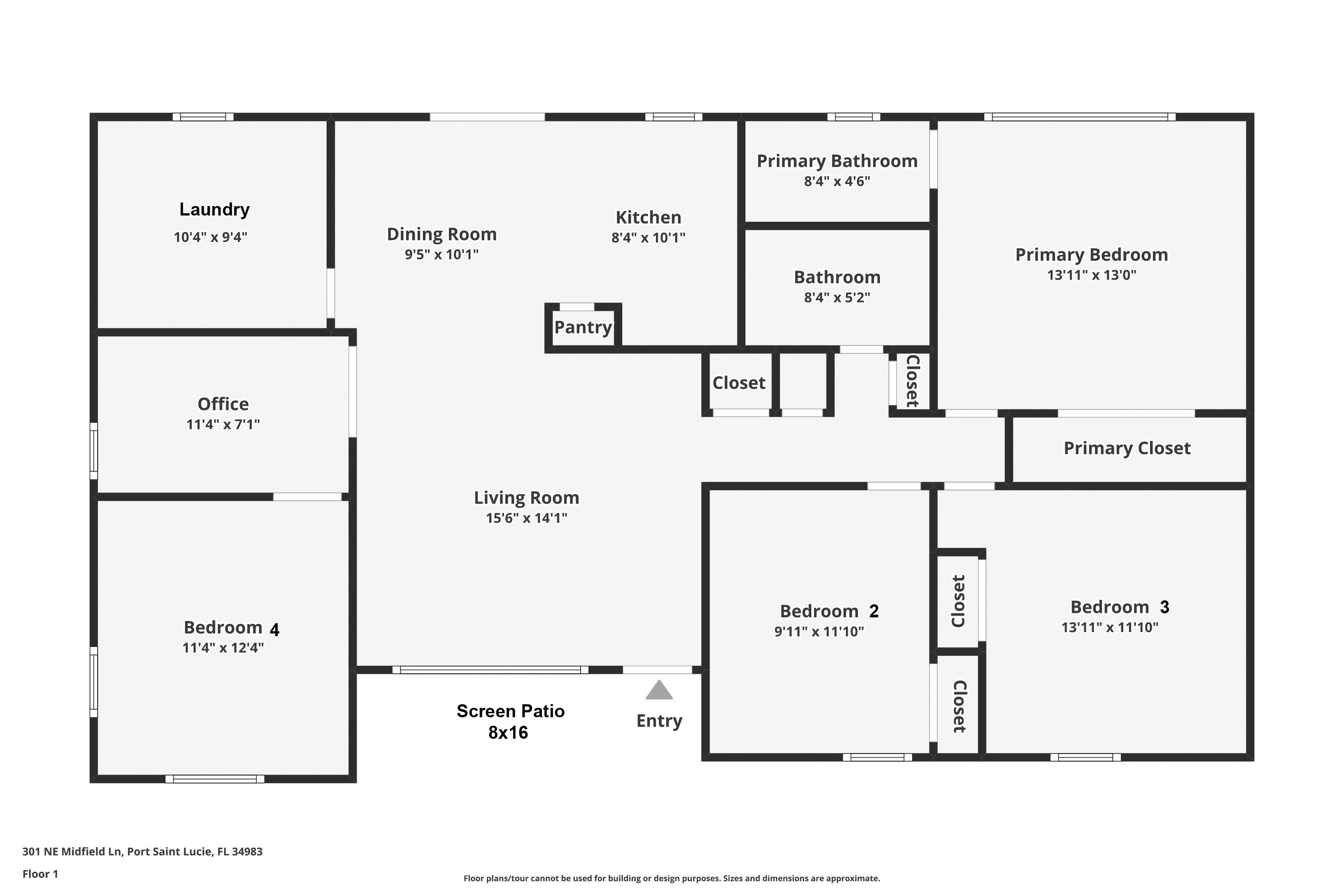 301 NE Midfield Lane Floorplan