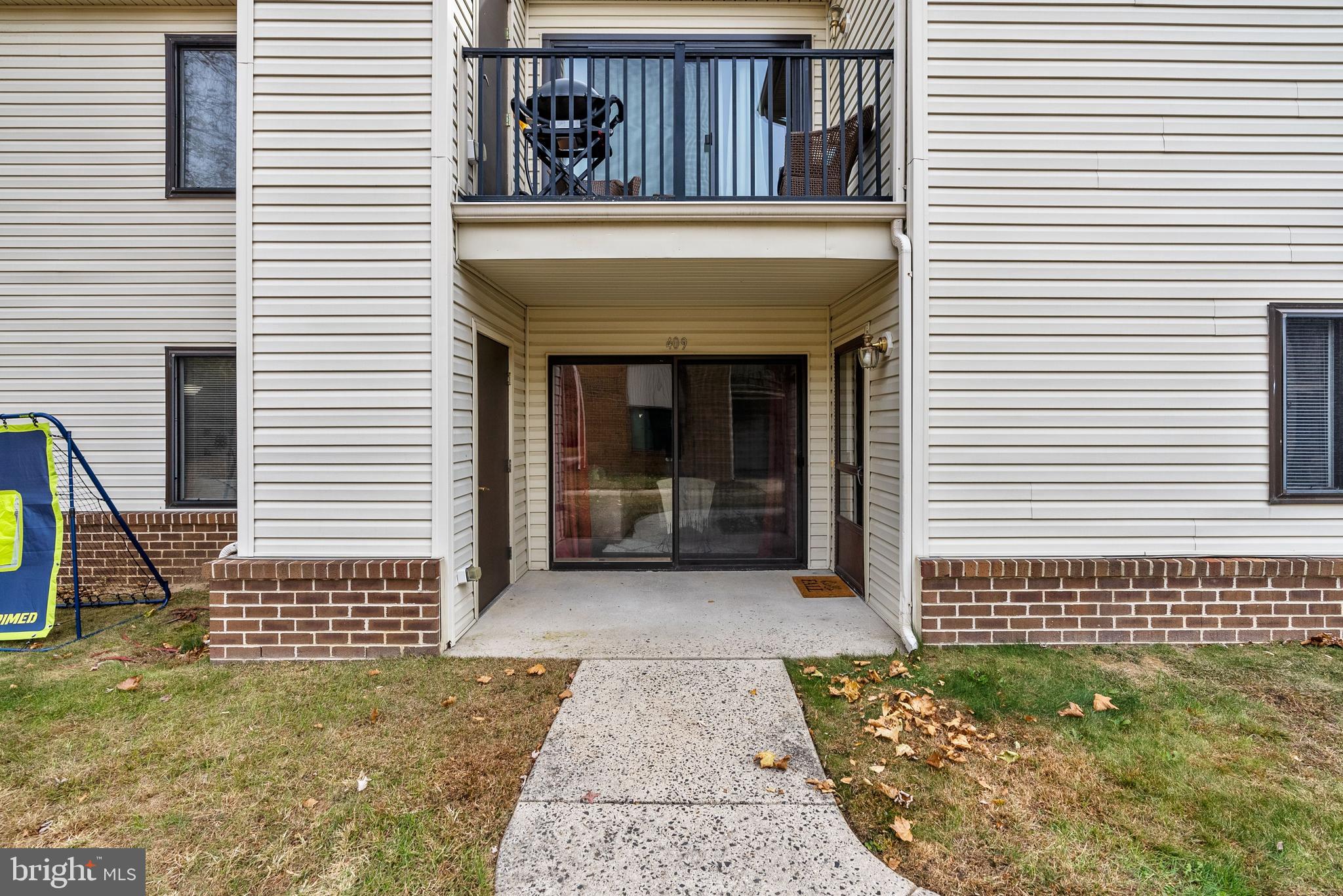 a view of a entryway door front of house