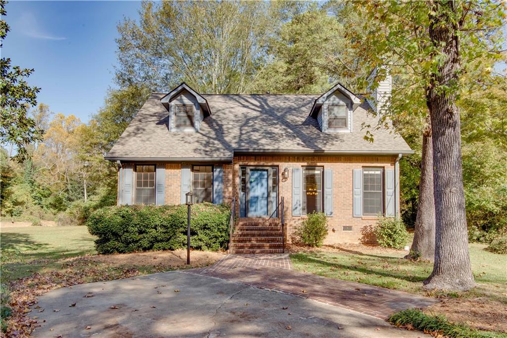 front view of a house with a porch