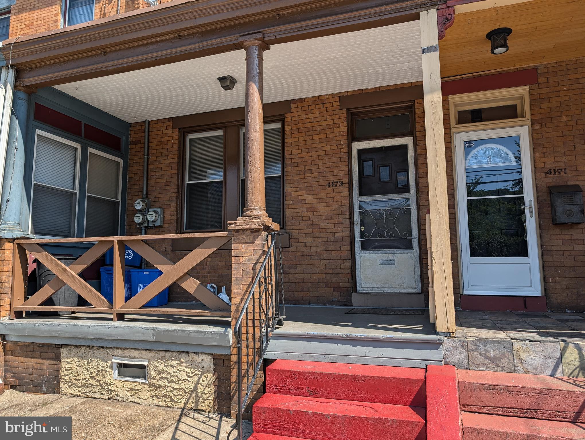 a view of front door of house