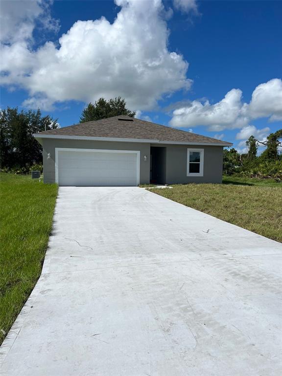 front view of house with a yard