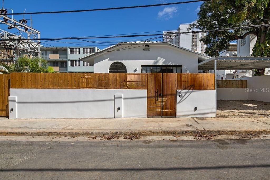 a view of a house with a outdoor space