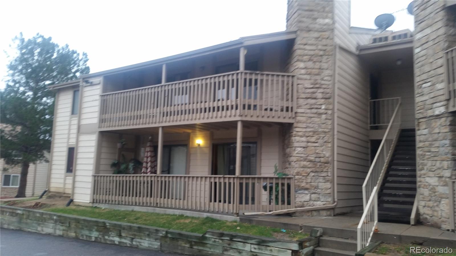 a view of a house with a deck