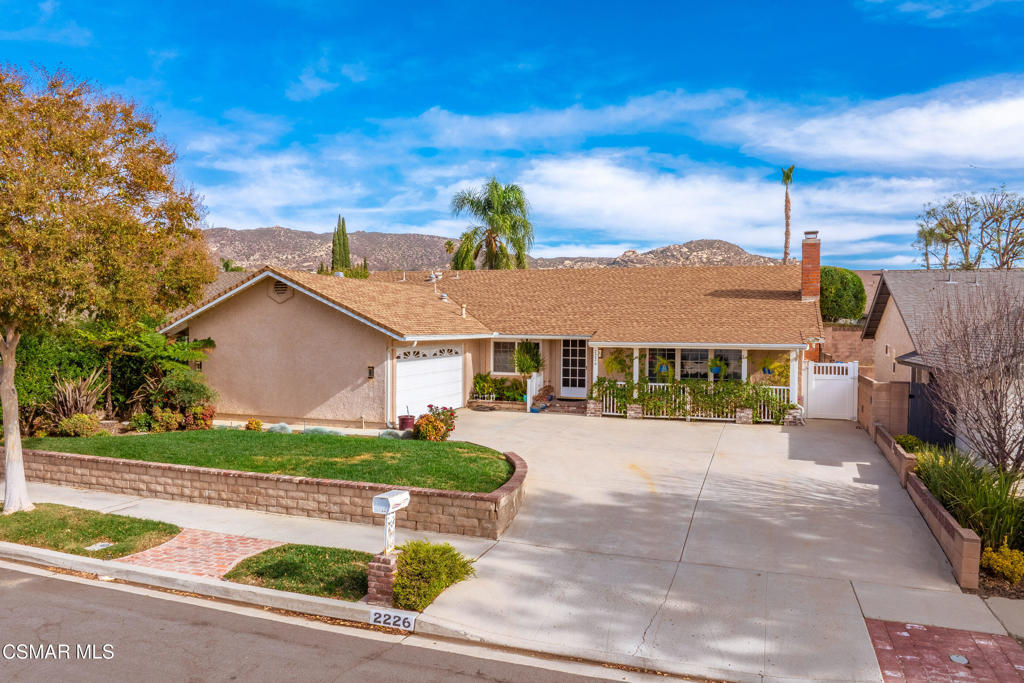 front view of house with a yard