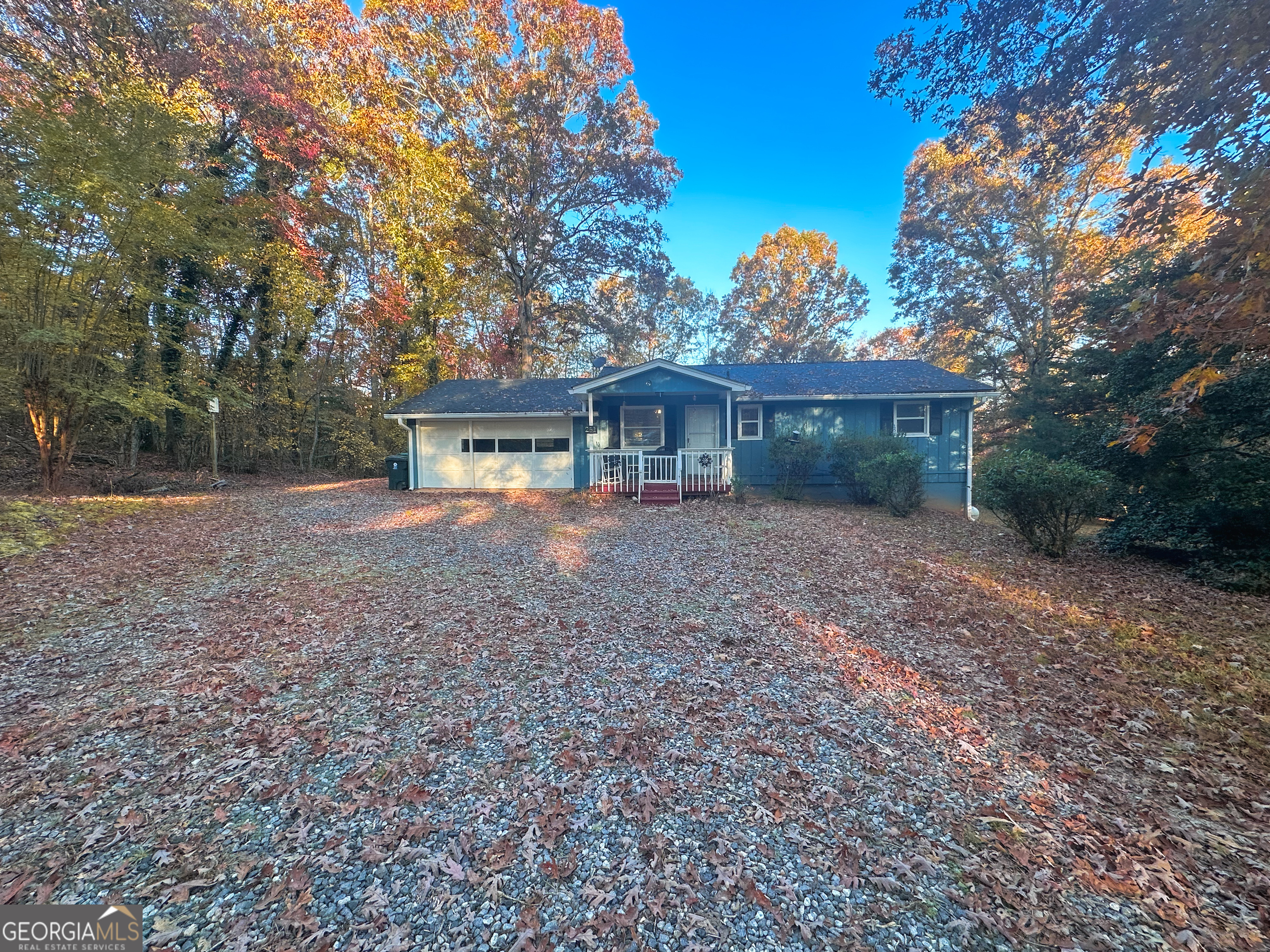 a view of house with a yard