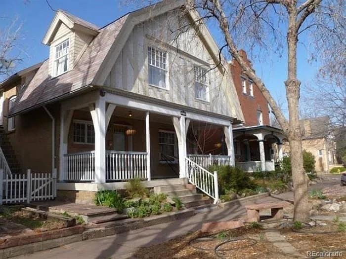 a view of a house with a garden