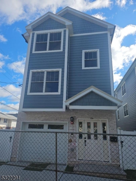 a front view of a house with windows