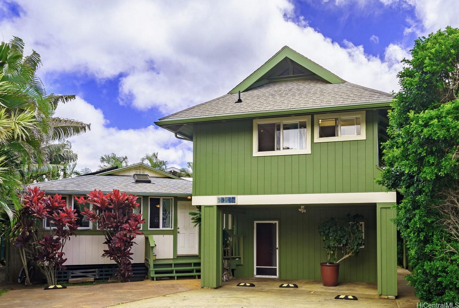 a view of a house with a outdoor space