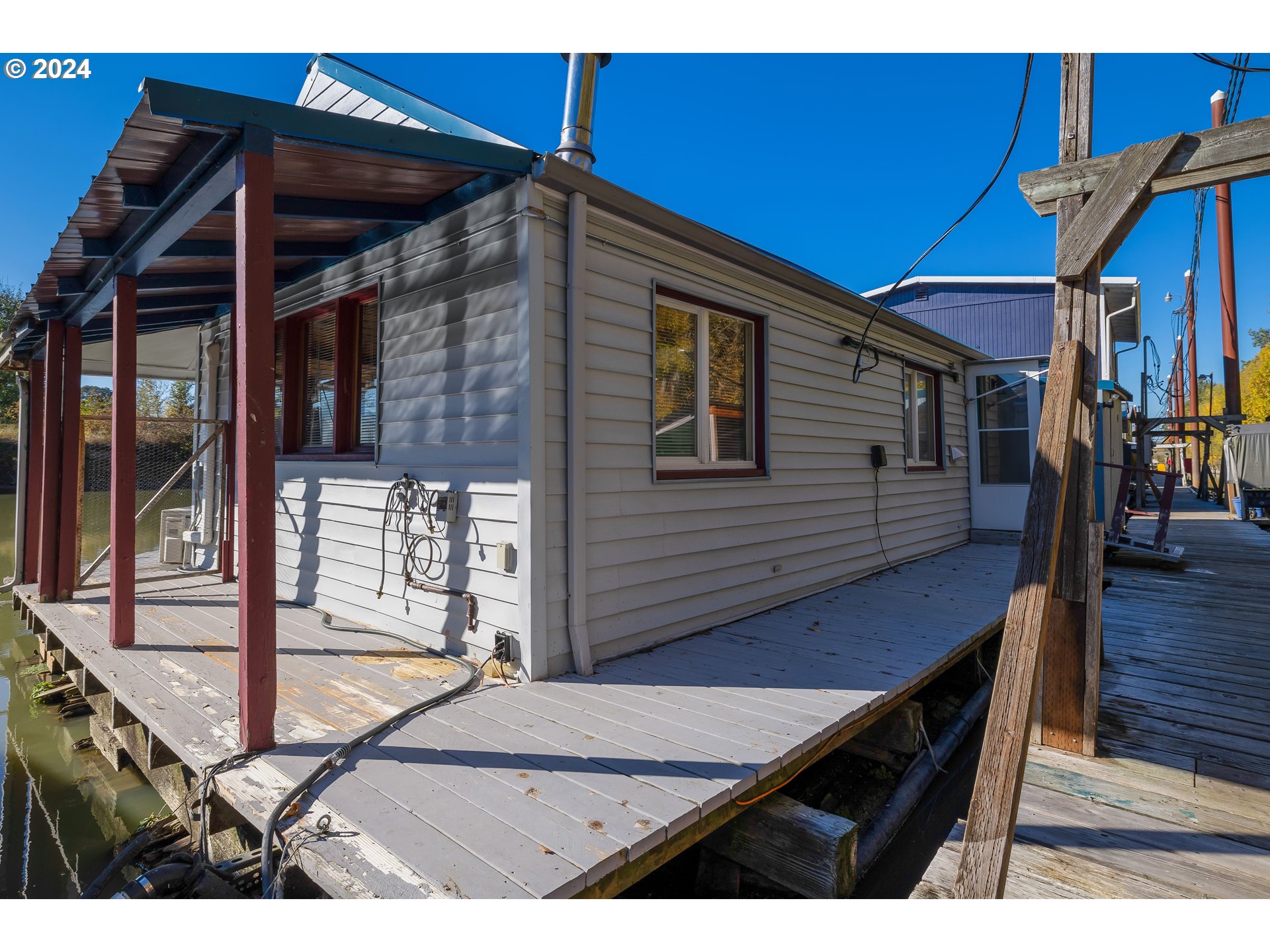 a view of outdoor space and deck