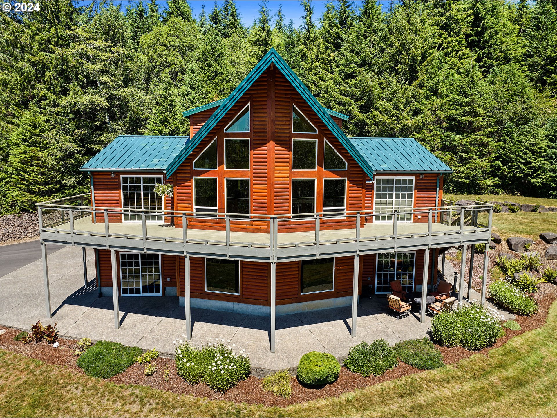 a front view of a house with a porch