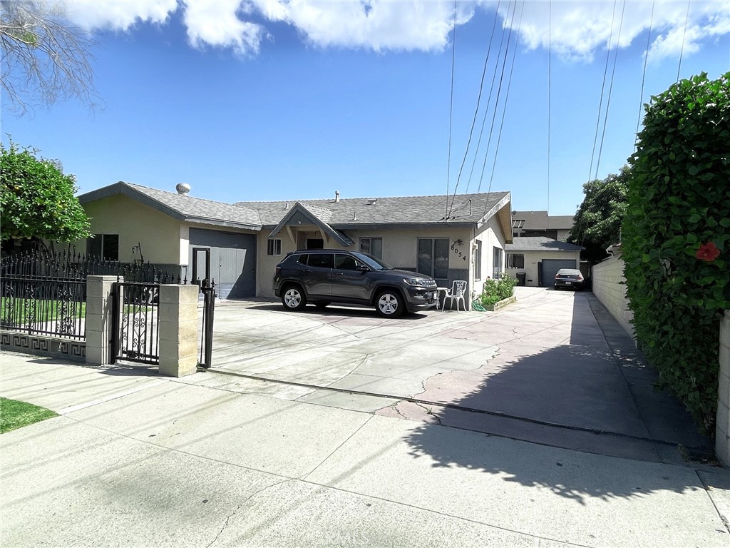 a car parked in front of house