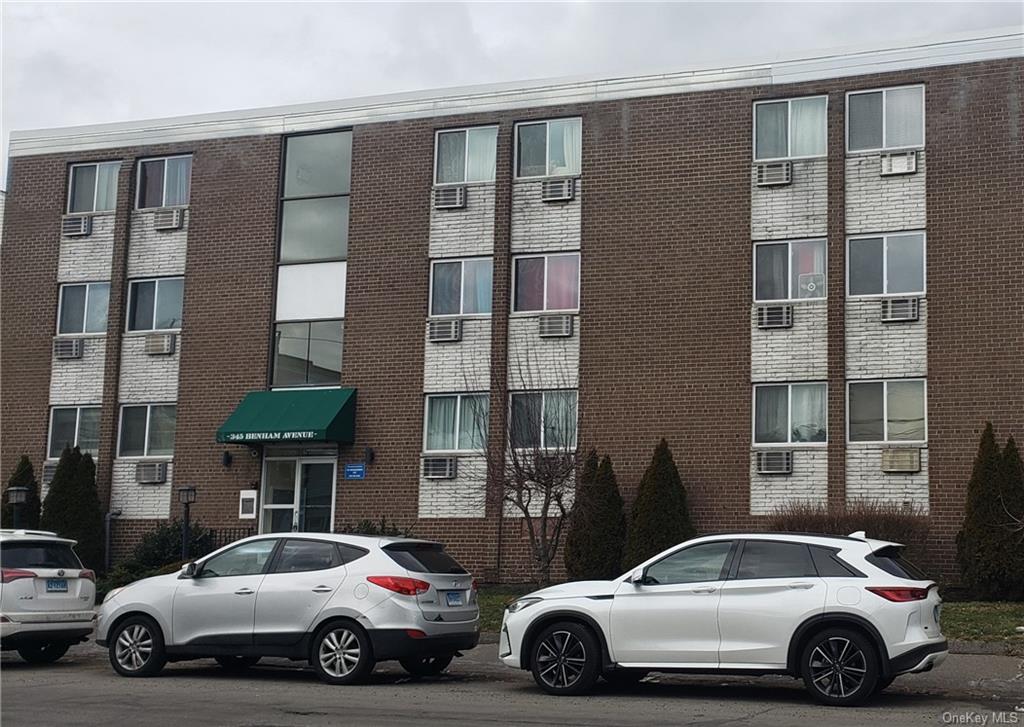 a car parked in front of a building