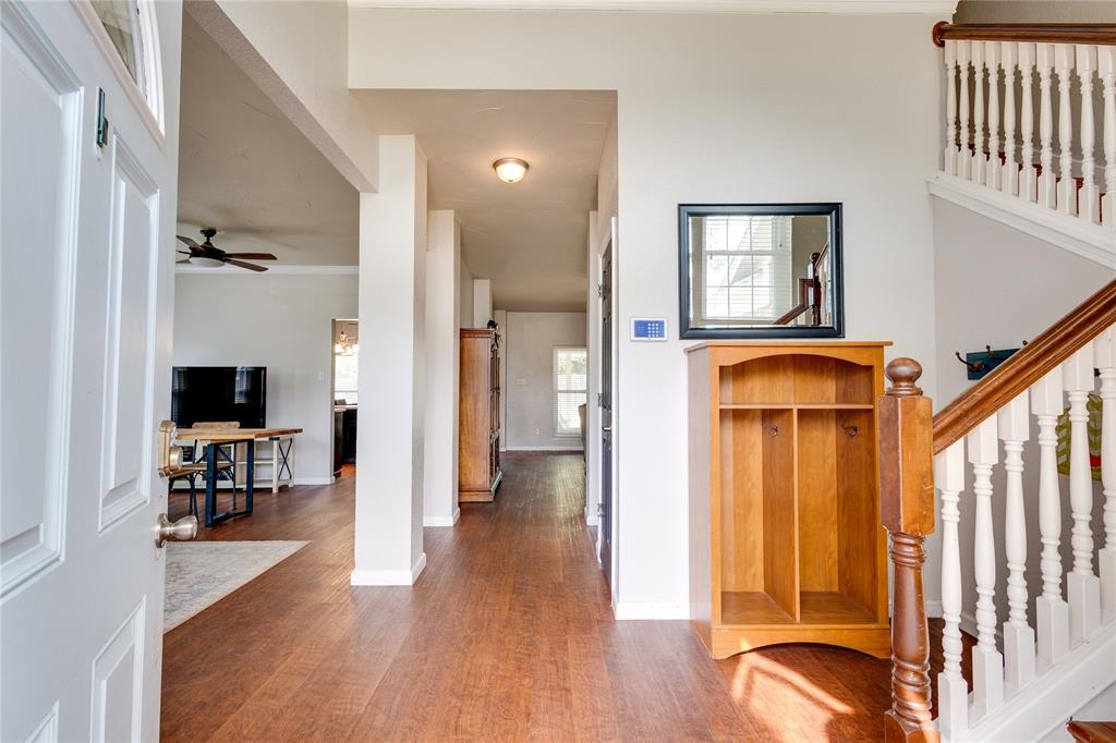 a view of livingroom with furniture and wooden floor