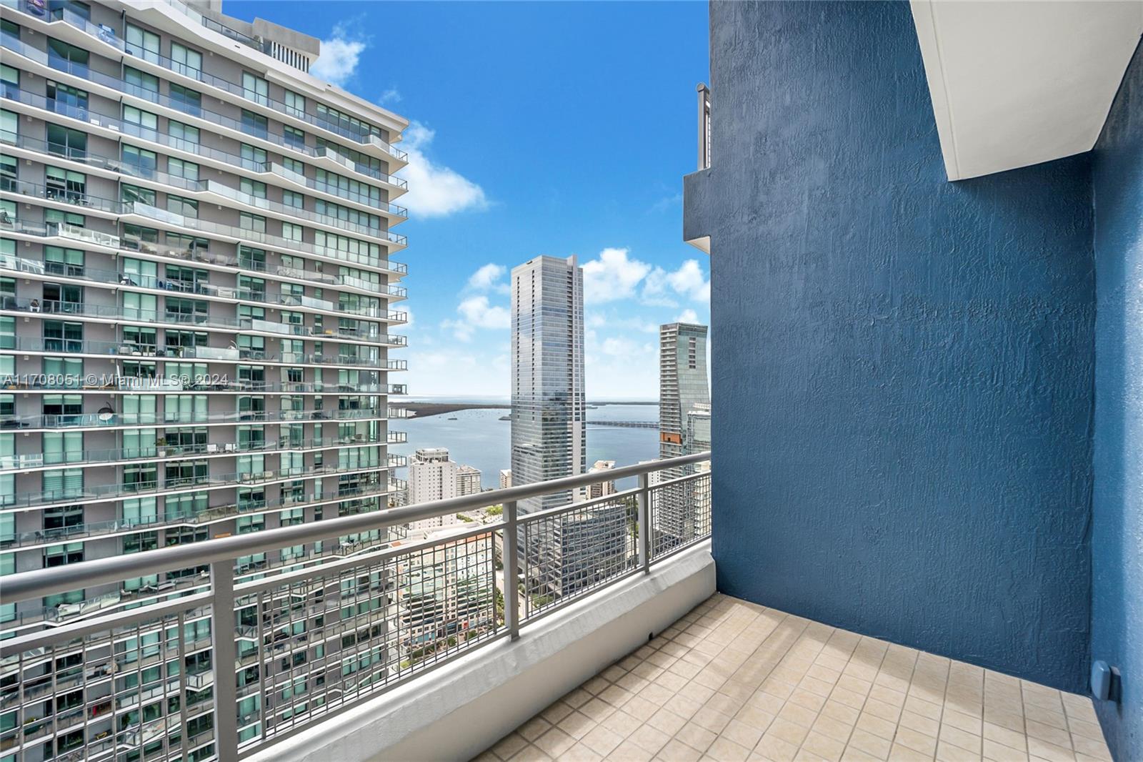 a view of balcony with city view