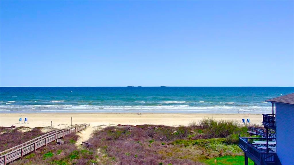 a view of an ocean and beach