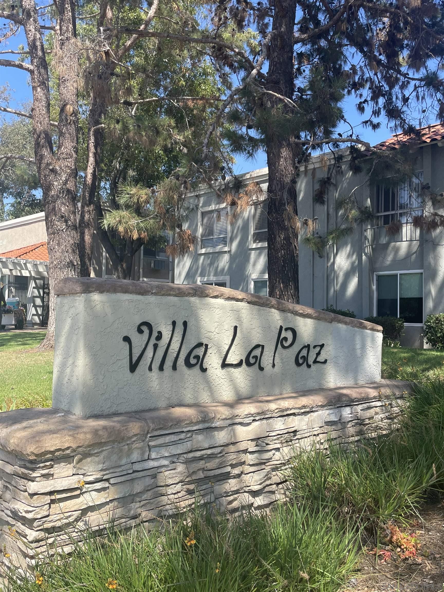 a view of outdoor space with sign board