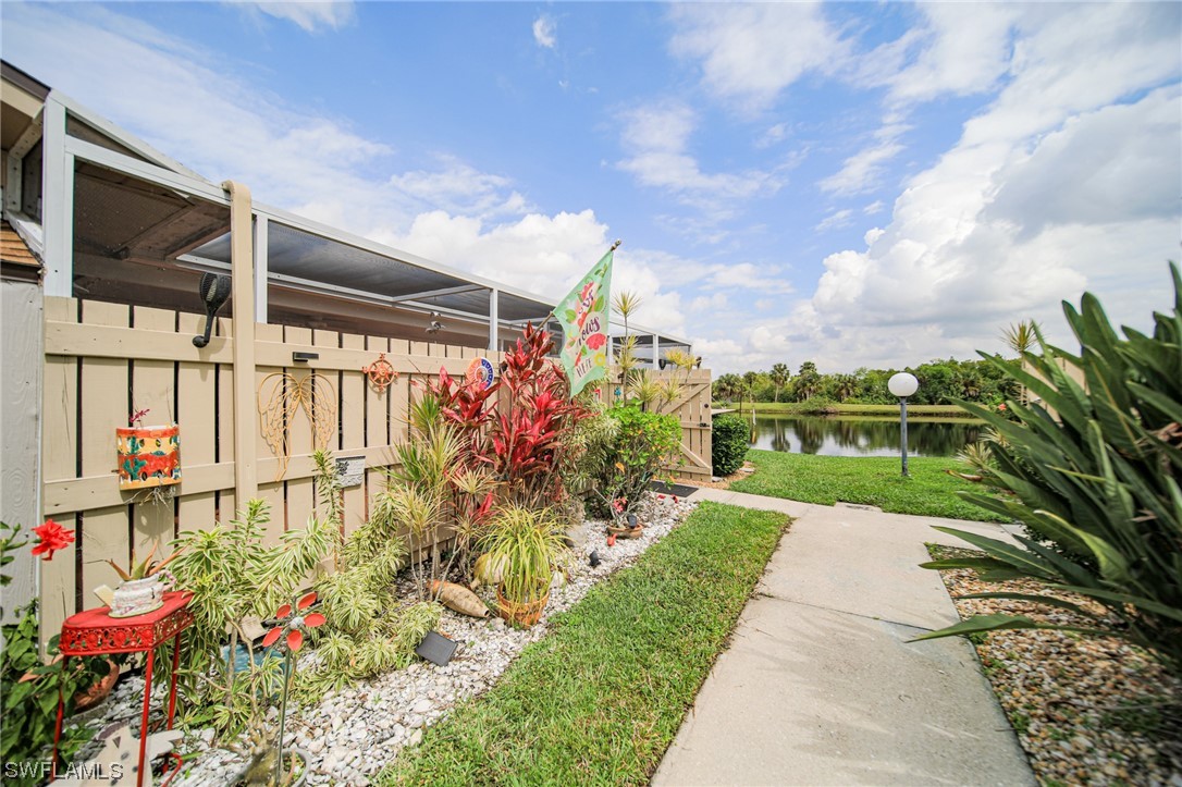 a view of a pathway in front of house