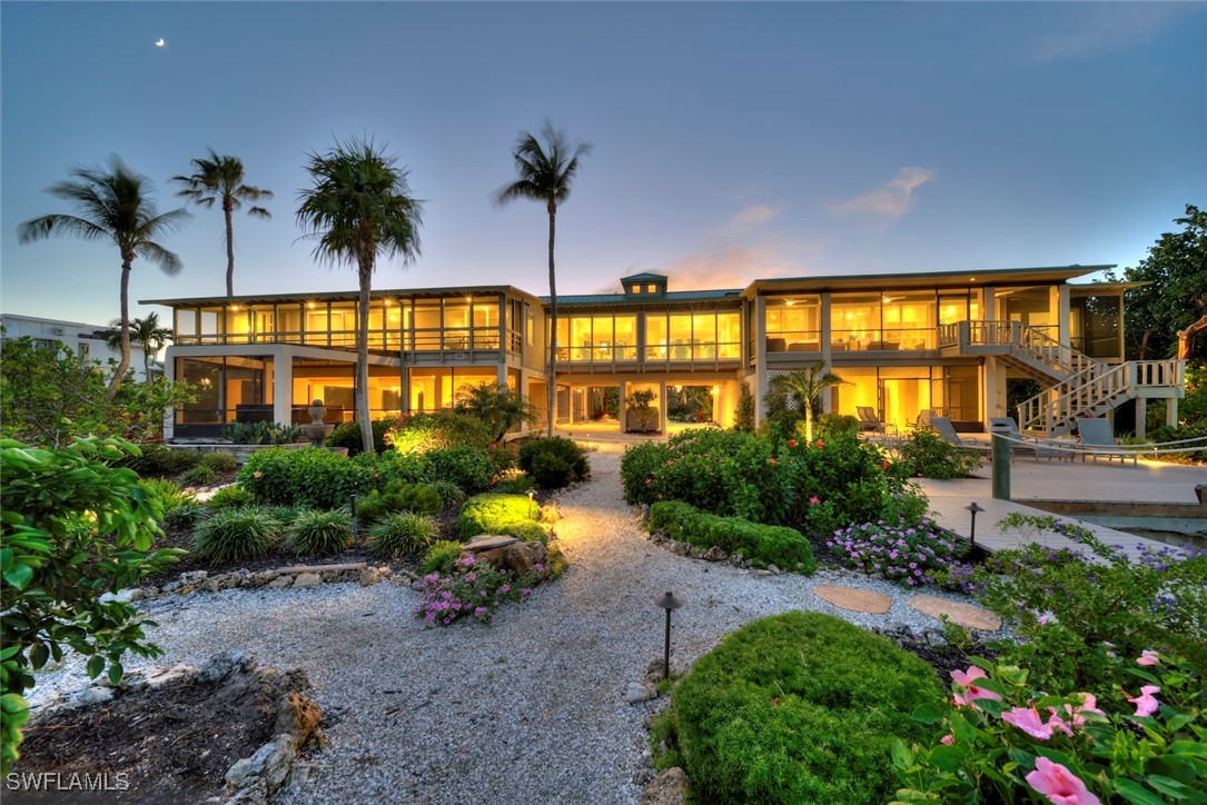 a view of a house with a patio