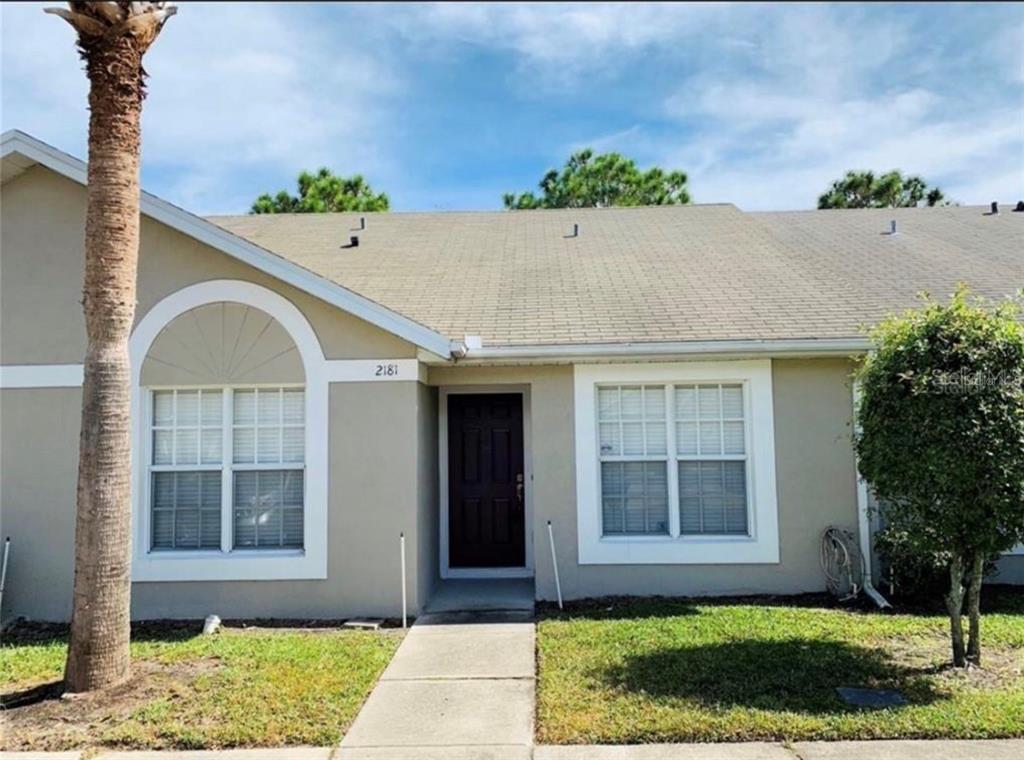 a front view of a house