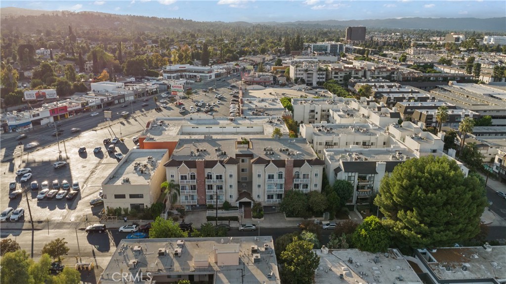 an aerial view of multiple house