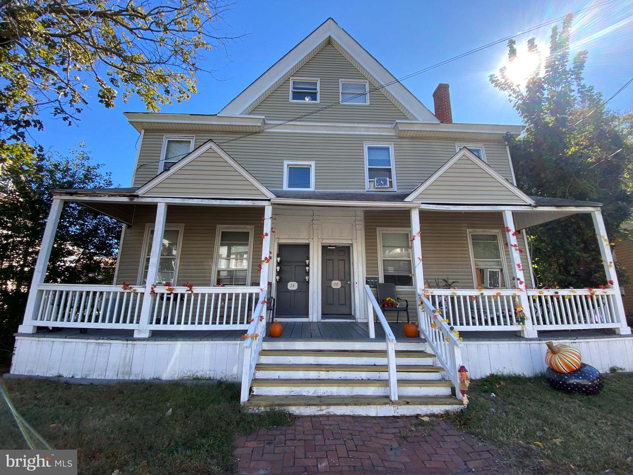 a front view of a house