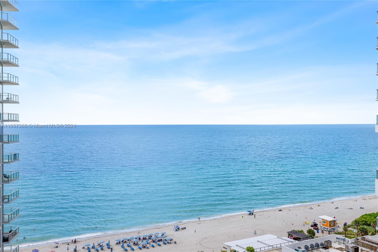 a view of beach and ocean