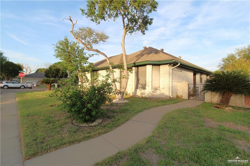 a house view with a garden space