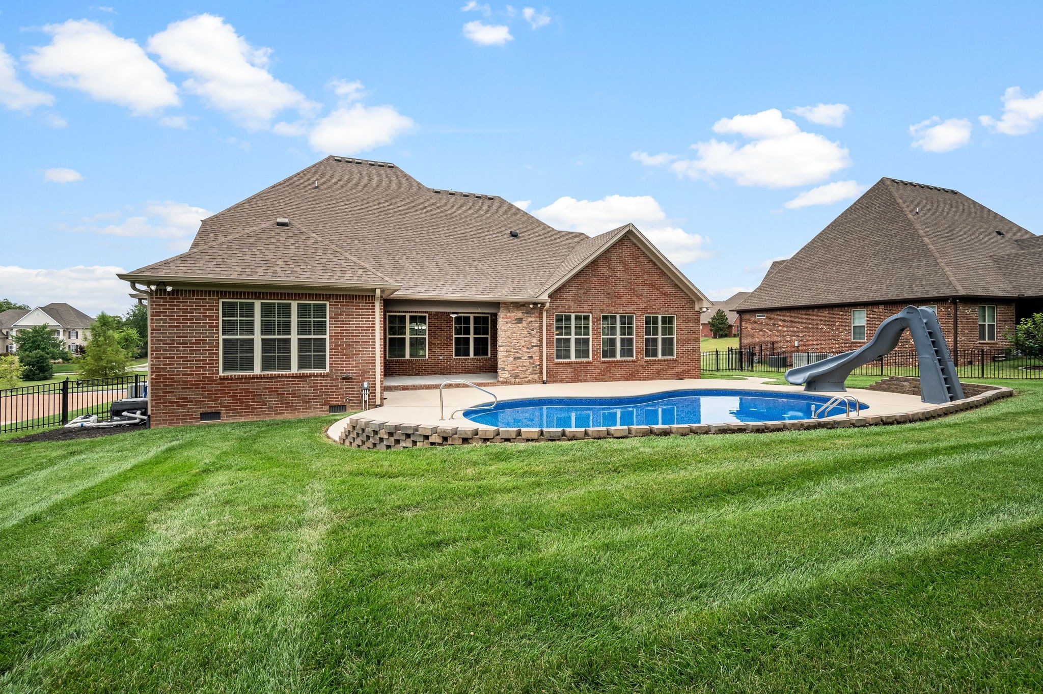 Welcome Home to 106 Higginson Pl N!  Located in the gated Estates of The Hunt Club! Featuring the perfect pool for hot summer days!  This pool has a new liner, new motor, and is heated.