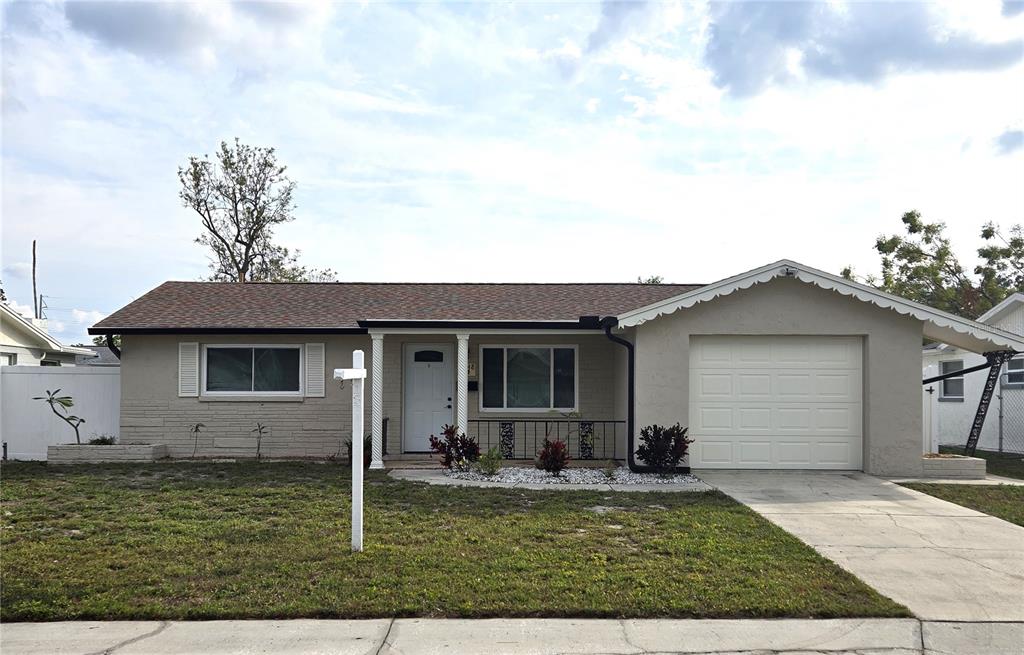 front view of house with a yard