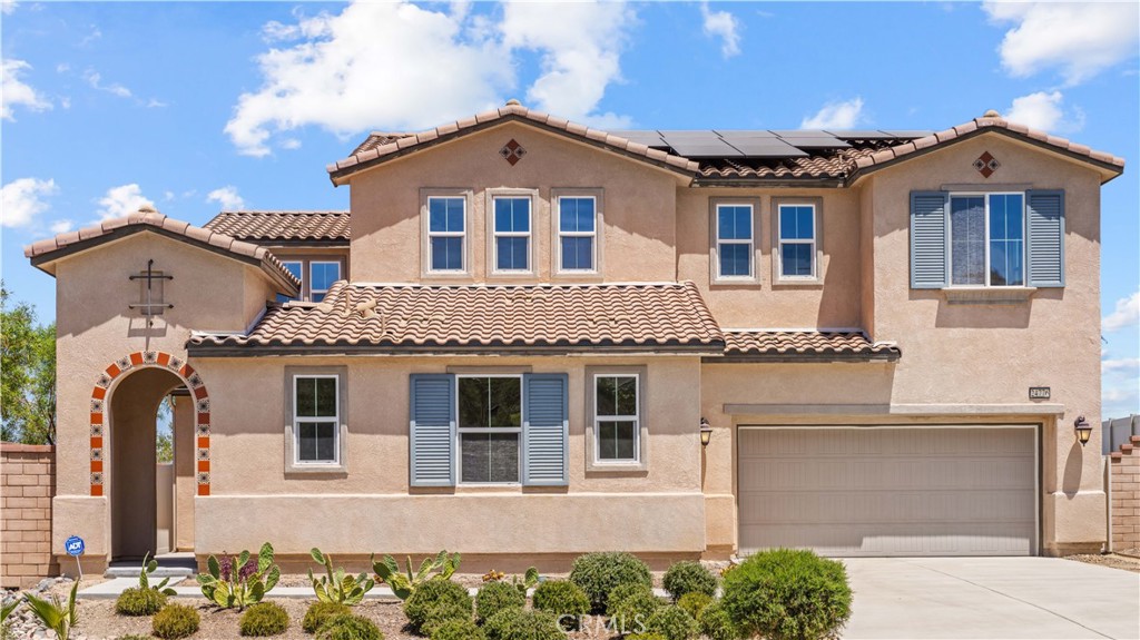 a front view of a house