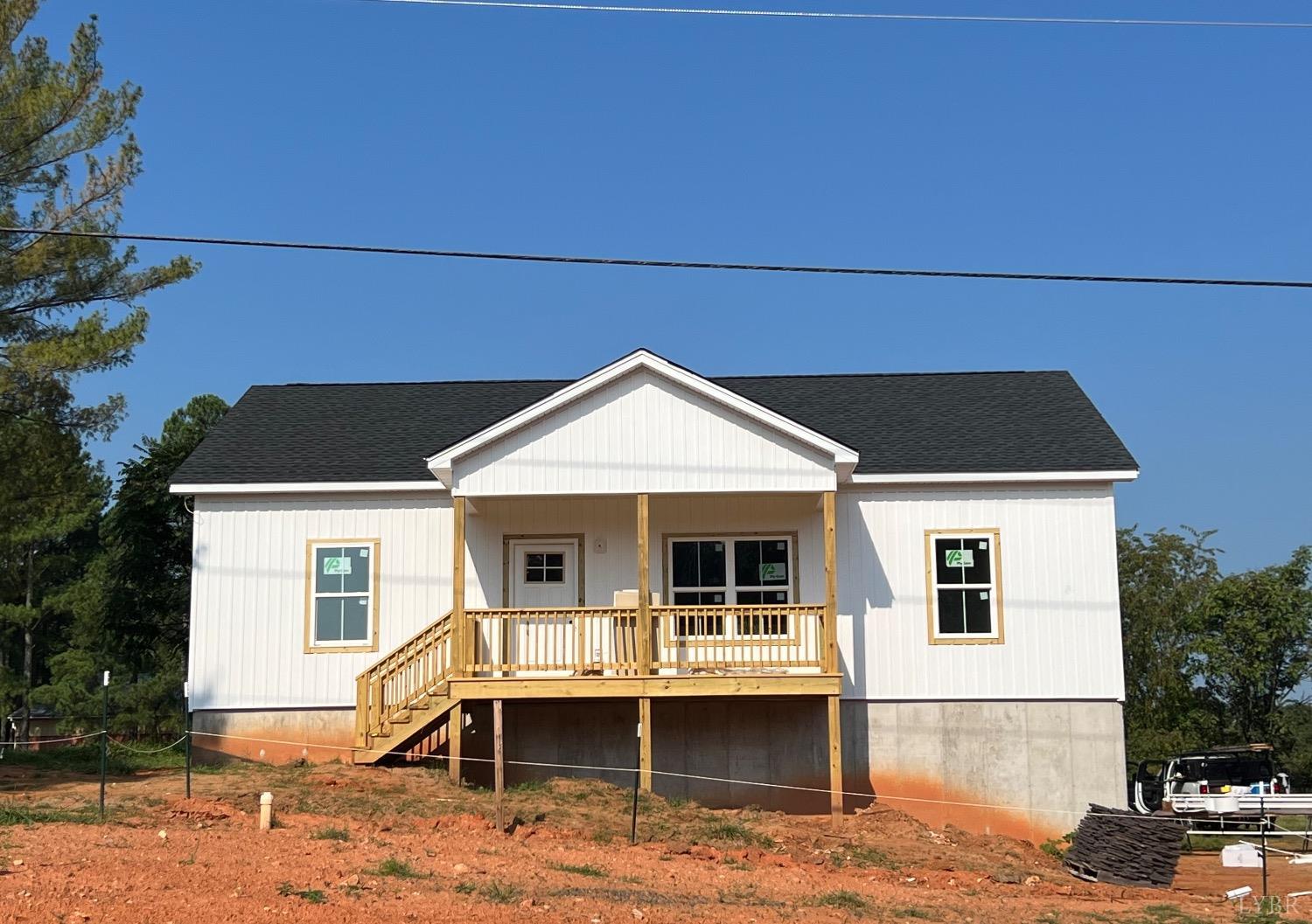 a front view of a house with porch