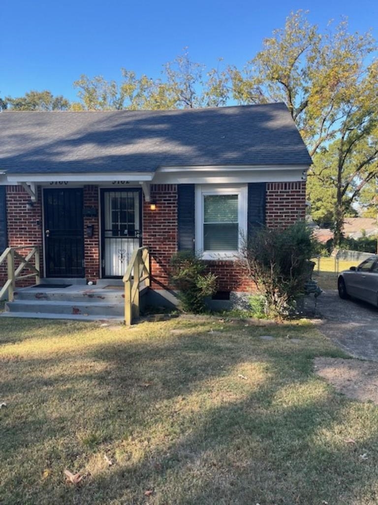 a view of a house with patio