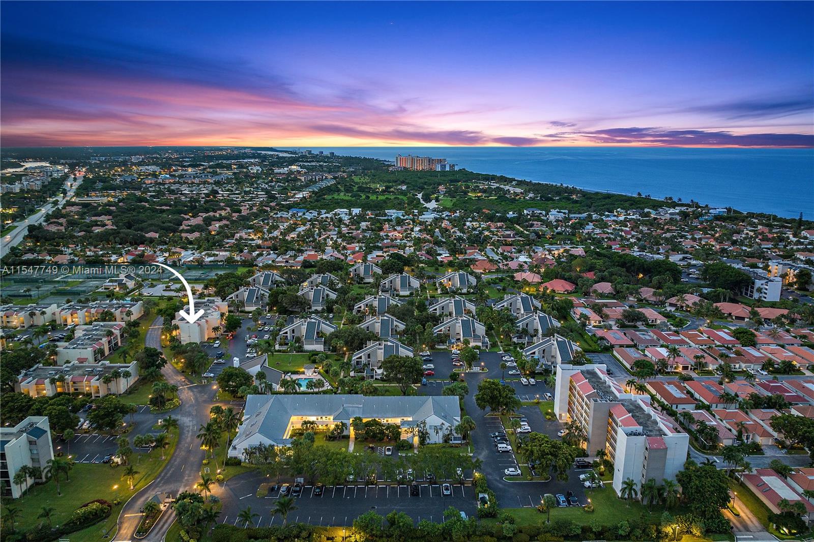 an aerial view of a city