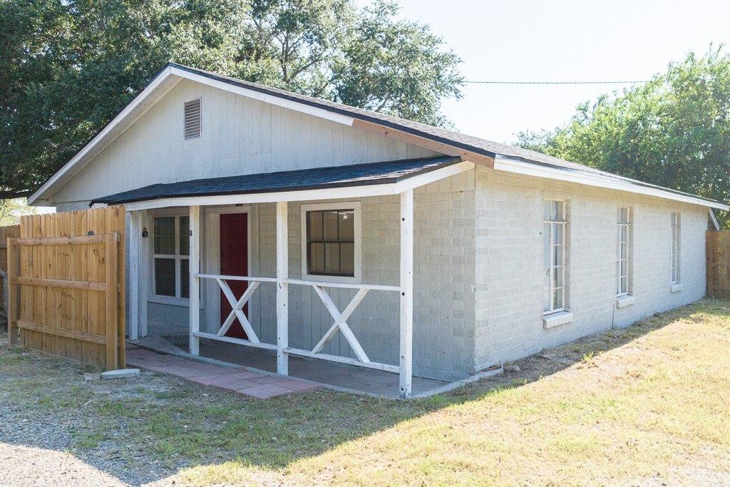 a front view of a house with porch